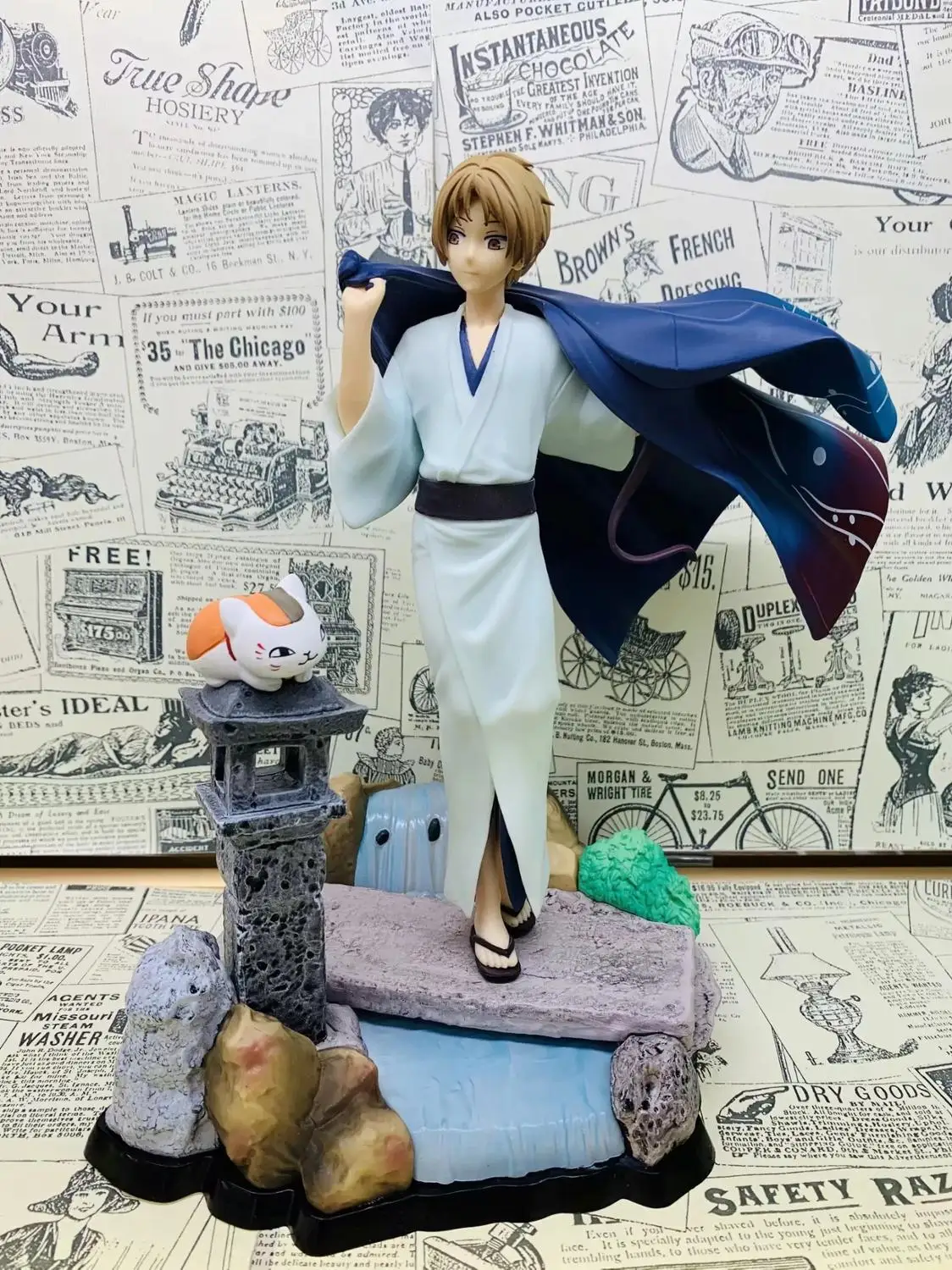 Аниме 25 см Natsume Yuujinchou Такаси Нацумэ книга друзей Kogitsune Madara стенд ПВХ Фигурки