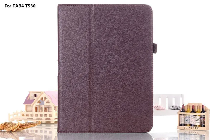 Brown Flio кожаный чехол-подставка для samsung Galaxy Tab 4 10,1 SM T530 T531 T535 Tablet - Цвет: Brown