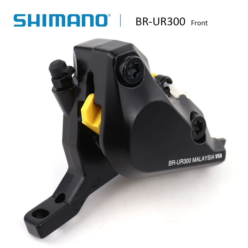 SHIMANO BR UR300 mtb Гидравлический дисковый тормозной суппорт с плоским креплением с B01S полимерные тормозные колодки аксессуары для горных велосипедов