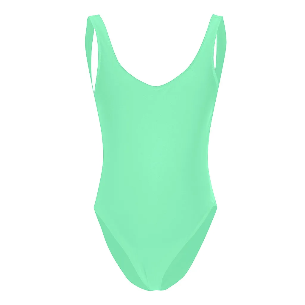 Mint Green SAGACE Одежда для беременных, одежда для купания для женщин и девочек, пляжная одежда, купальный костюм, женский купальник, боди, Одноцветный, соединенный, сексуальный, 9Apl4 - Цвет: Mint Green