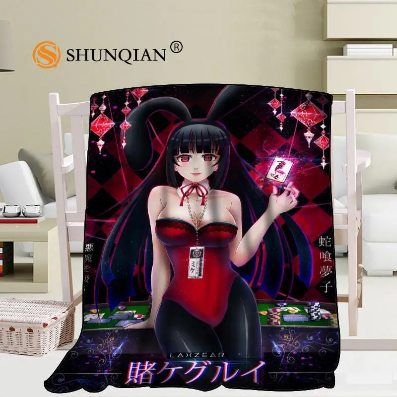 5 Kakegurui аниме одеяло смешанная ткань 56x80 дюймов 50X60 дюймов 40X50 дюймов диван кровать пледы одеяло ребенок взрослый теплое одеяло - Цвет: 5