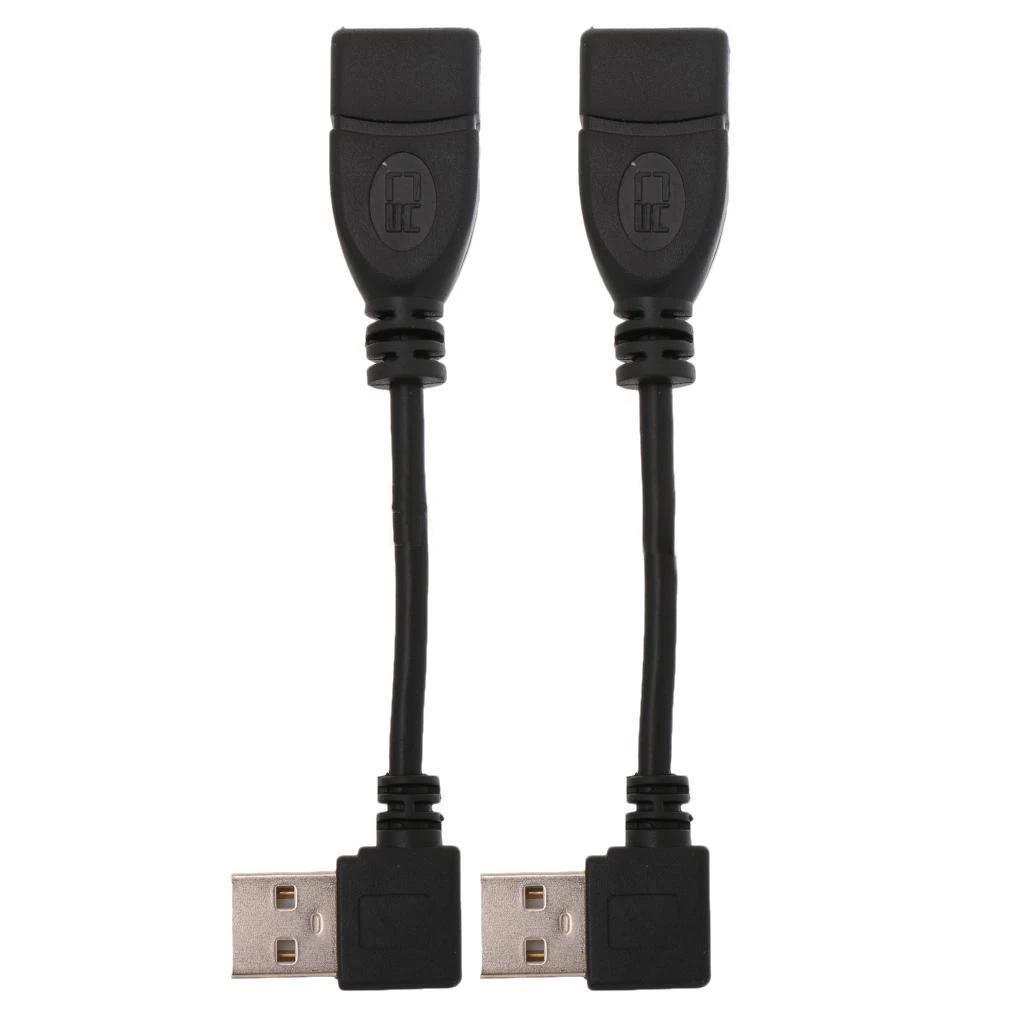 USB 2 0 мужчина к гнезду угол 90 градусов левый изгиб и правый кабель с изгибом |