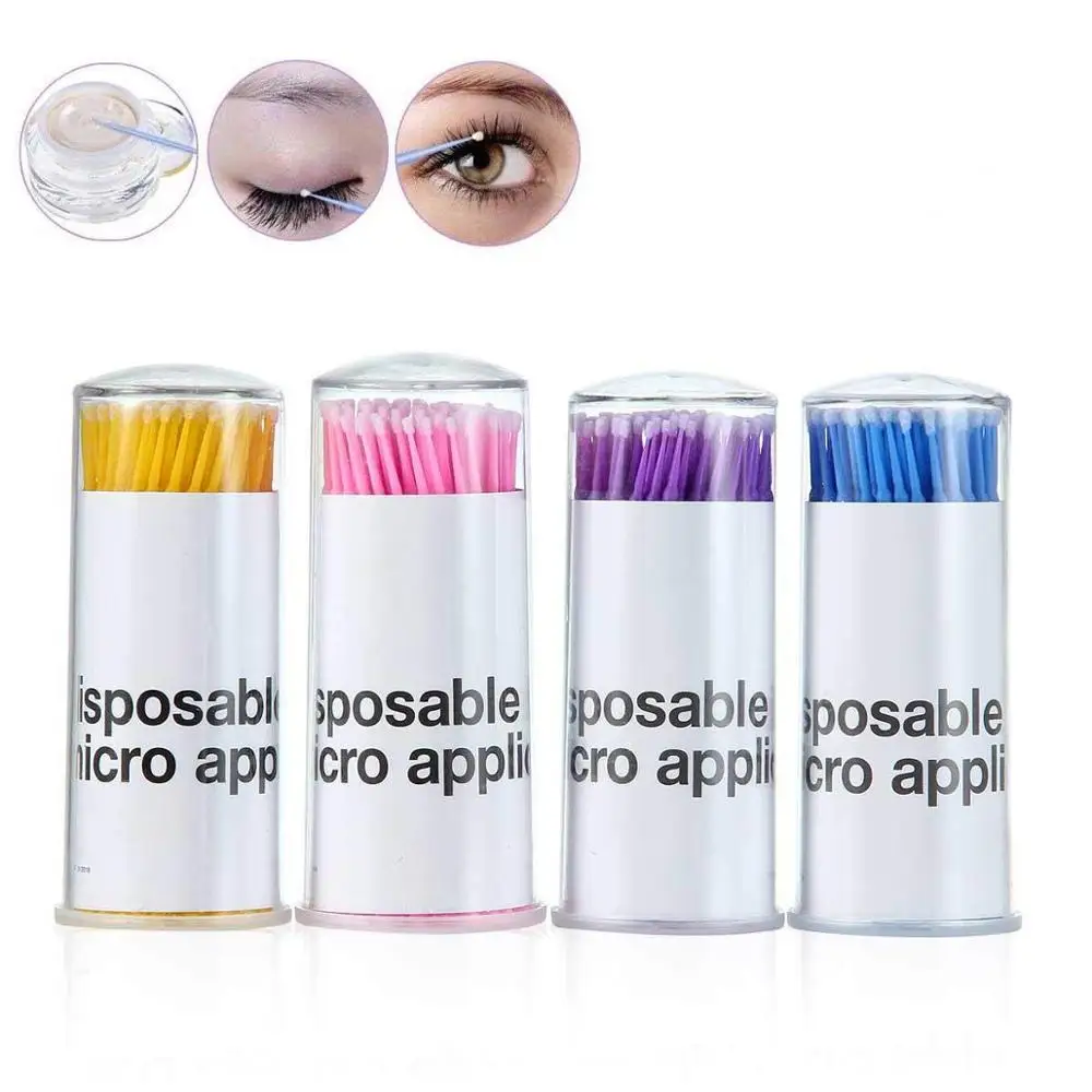 

1000pcs/lot Durable Micro Disposable Eyelash Extension Makeup Brushes Individual Applicators Mascara Removing Tools Swabs