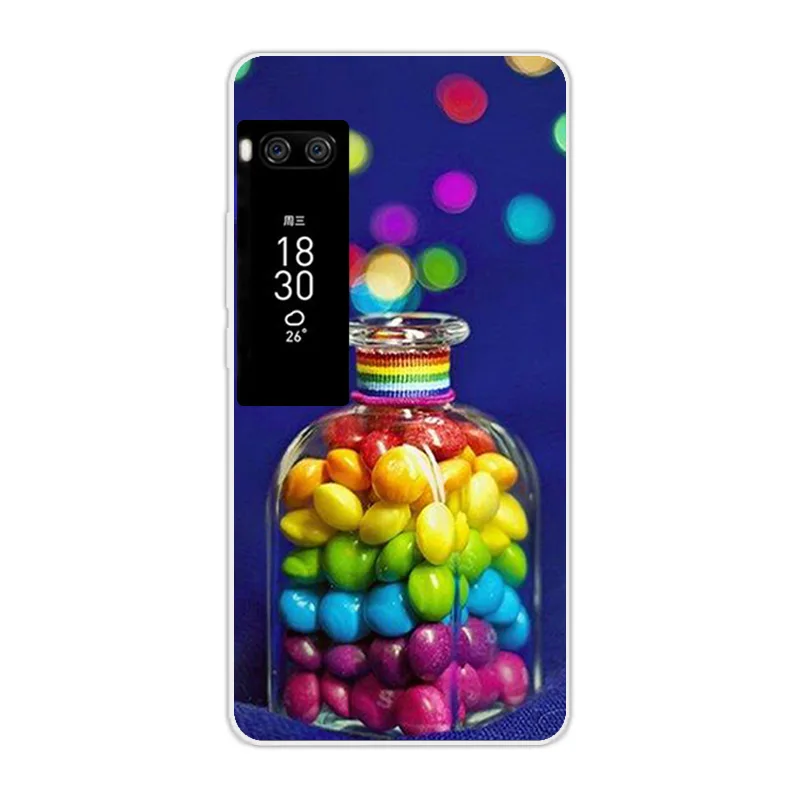 Роскошный чехол из ТПУ для Meizu Pro 7 Plus задняя крышка 5 дюйма прозрачный телефона с