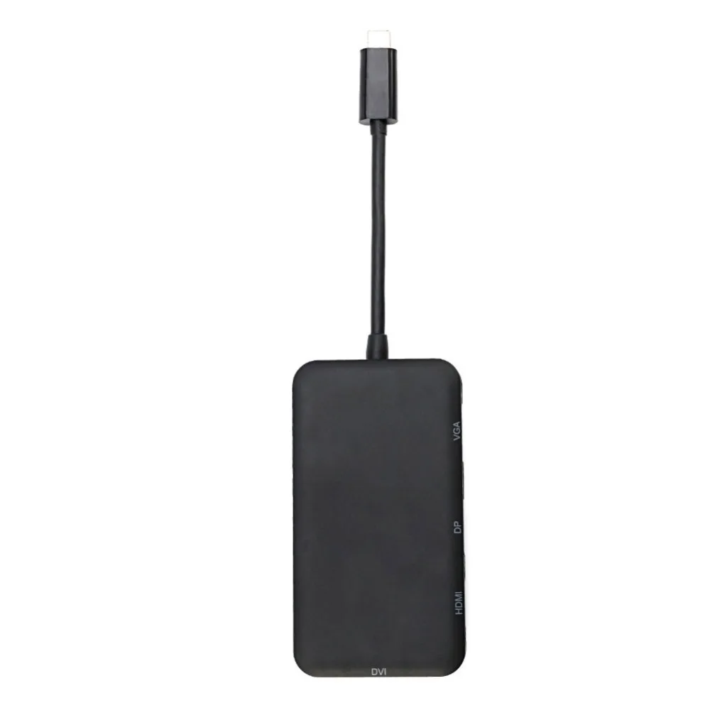4 в 1 usb type C концентратор к HDMI DVI VGA DP дисплей многопортовый адаптер конвертер K 1080 P