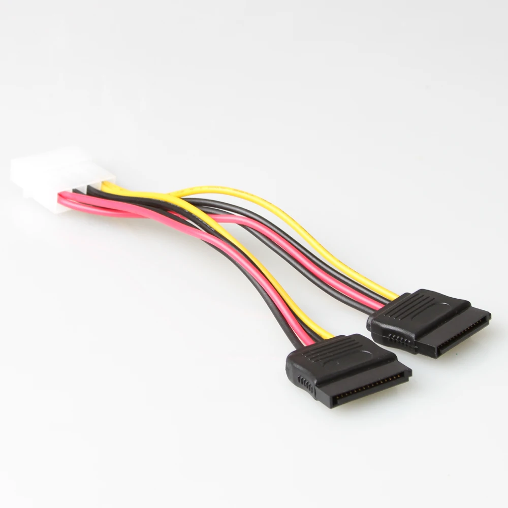 Кабель питания Relper Lineso sata серийный ATA SATA 4 Pin IDE Molex на 2x15 кабель адаптера для