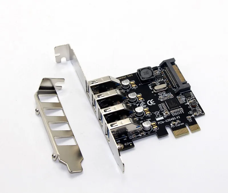 4 портовый USB 3 0 5 Гбит/с PCI Express X1 адаптер для карт концентратор поддержка порта