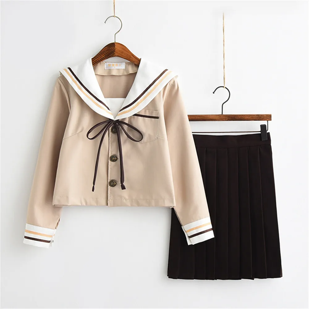 

New Arrival Japanese School Uniform For Girls Kawaii Lolita Sailor Uniforms Cosplay Costumes suit Anime