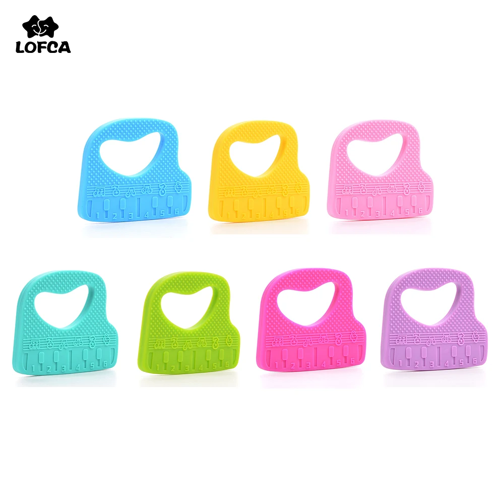 LOFCA игрушки Прорезыватели в форме пианино для детей силиконовые прорезыватели