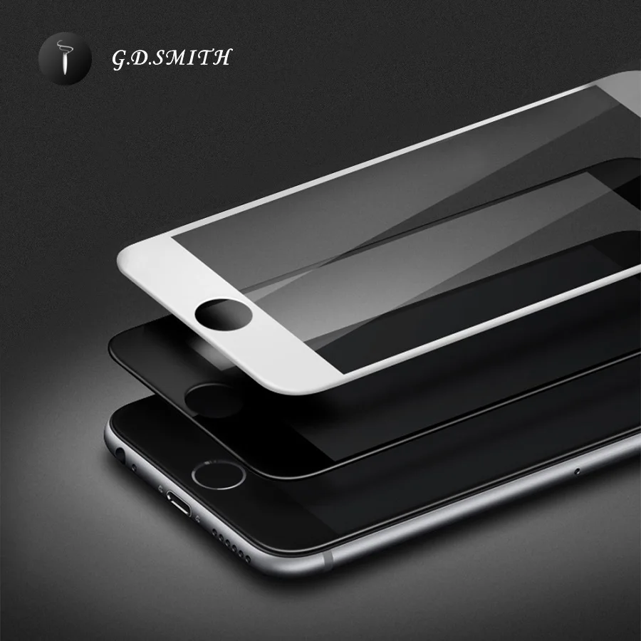 G.D.SMITH Full Cover Tempered Glass Screen Protector For iPhone 7 Plus Explosion Proof Film With Package 2017 New | Мобильные