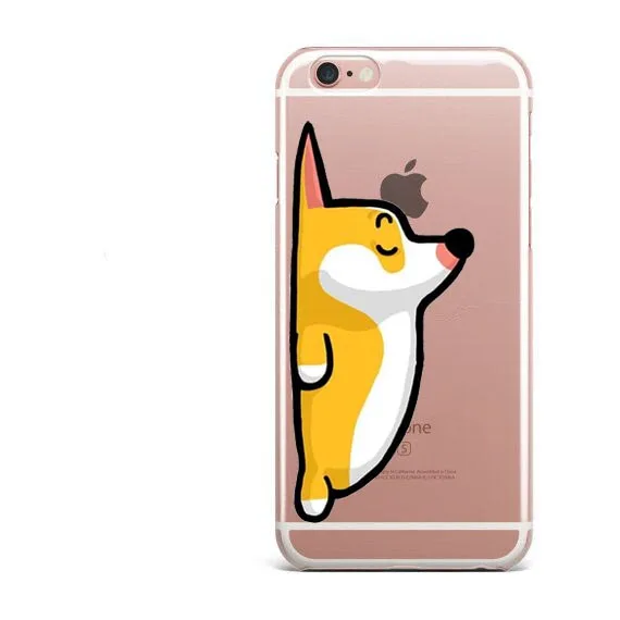 Супер милый мультфильм собака большая задница корги Роза МОПС мягкие ТПУ