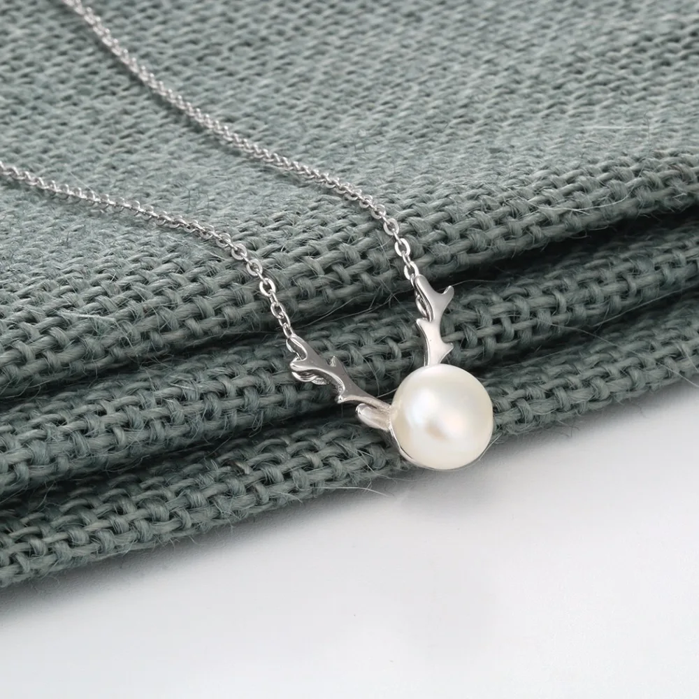 Cxwind модная Ювелирная цепочка олень лося рога форма ожерелье с жемчугом ожерелья