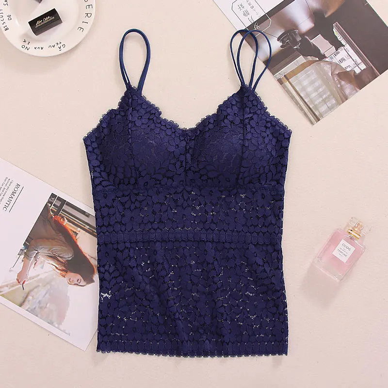 Модный сексуальный женский кружевной бюстгальтер без косточек кроше