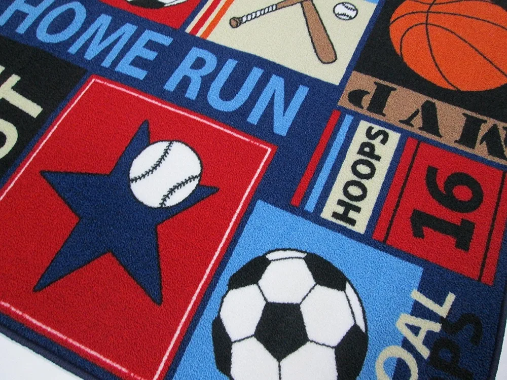 Детский уголок Ковры S с спортивные Стиль темно голубой цвет ковры 100% нейлон