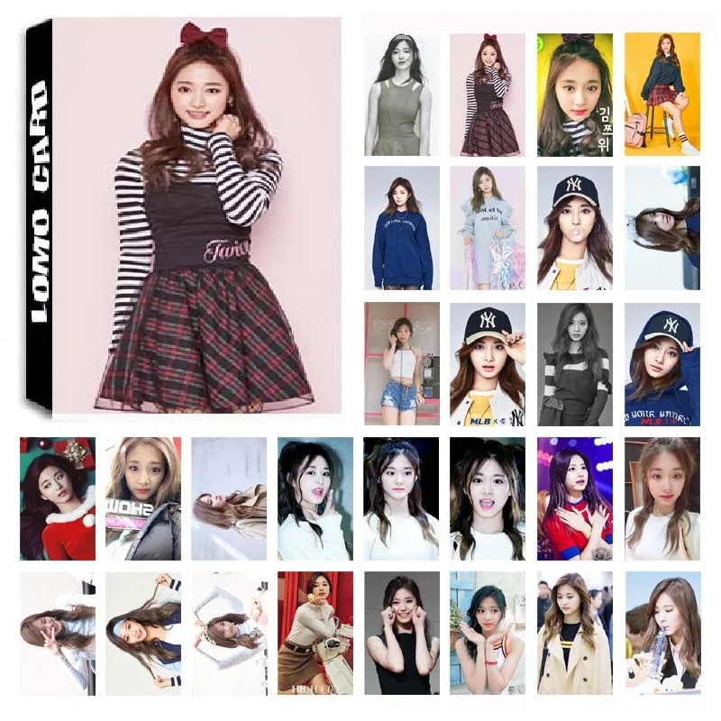 30 шт./компл. KPOP дважды TT Tzuyu один 02 альбом HD фото карты ПВХ самодельные LOMO