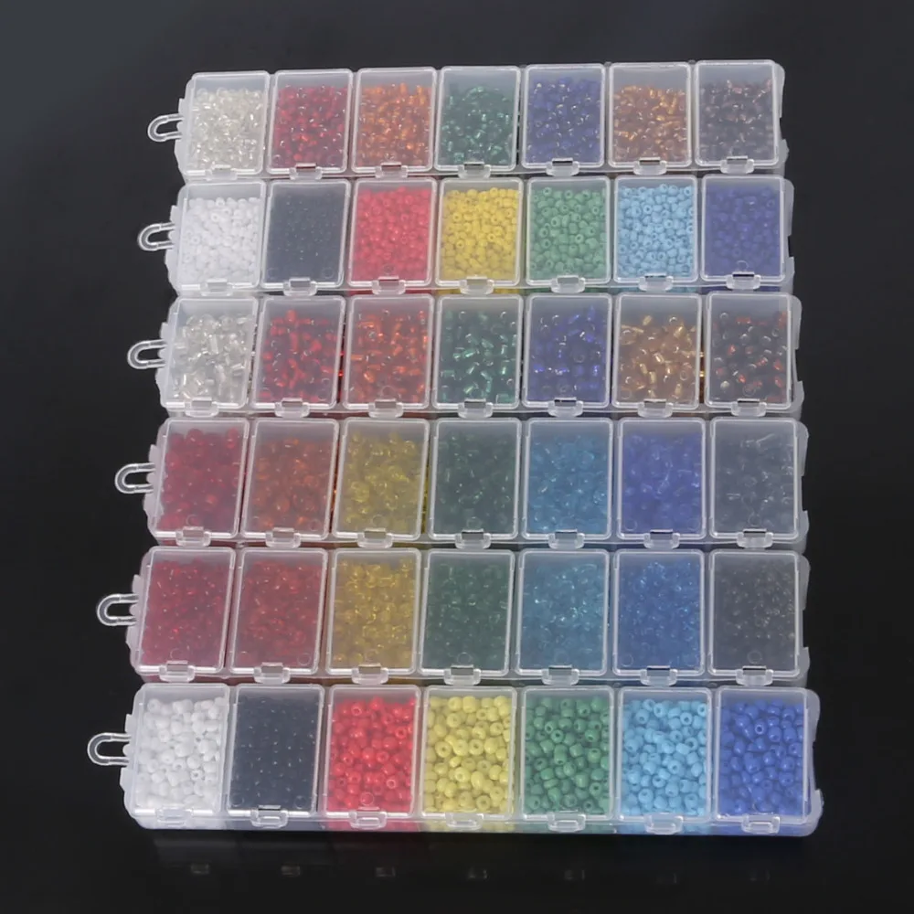 Хит продаж стеклянные бусины из разных материалов произвольно смешанных цветов