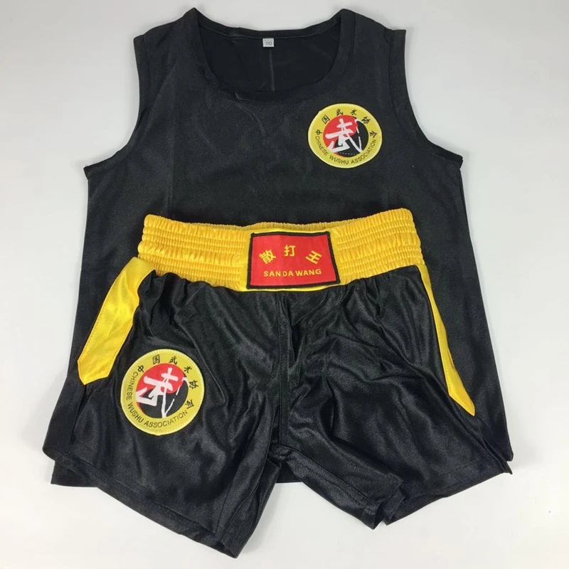 Боксерские шорты MMA Muay Thai штаны для кикбоксинга трусы Sanda Wushu Kungfu детей и мужчин |