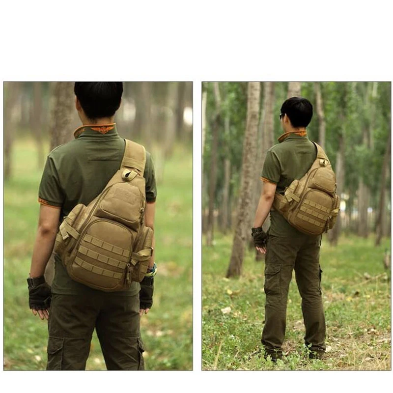 Field Tactical Chest Sling Pack Outdoor Sport One Single Shoulder Man High-quality Big Large Travel Backpack Bag S406 |