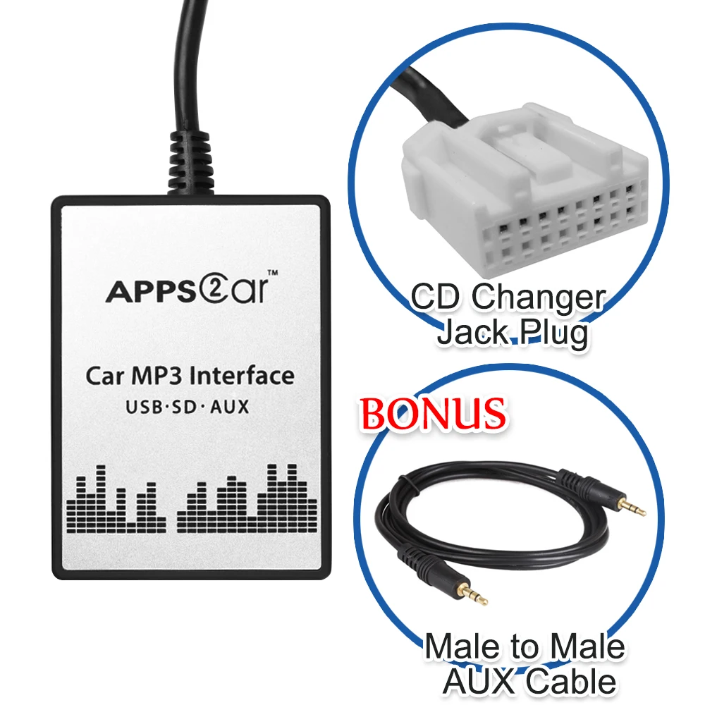 Автомобильный USB SD AUX адаптер аудио интерфейс Mp3 конвертер для Mazda Premacy 2002-2008