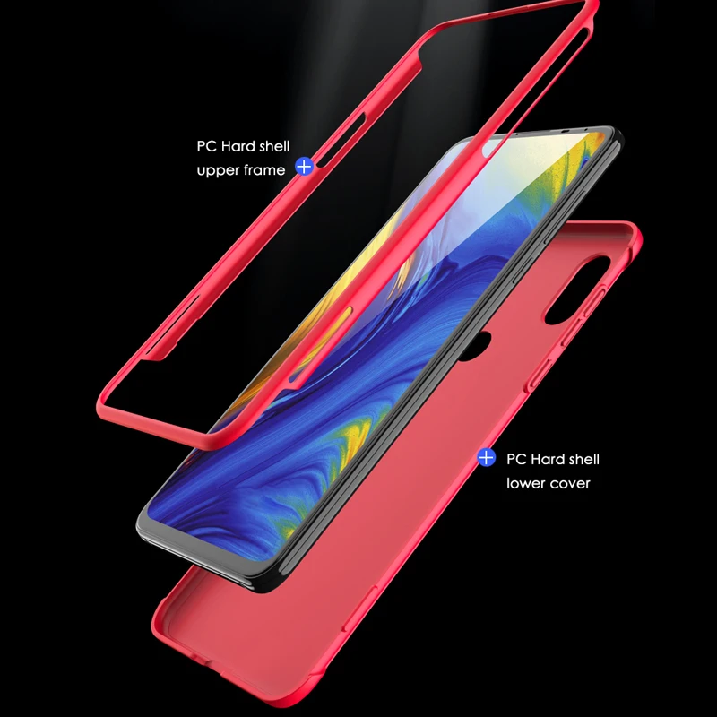 Чехол для Xiaomi Mi Mix 3 Mix3 2 в 1 скользящие противоударные матовые жесткие чехлы из