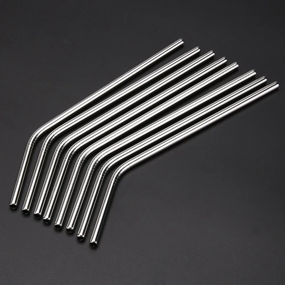 8 шт. детская Экологичная трубка из нержавеющей стали|metal straw|reusable drinking strawsbar accessories