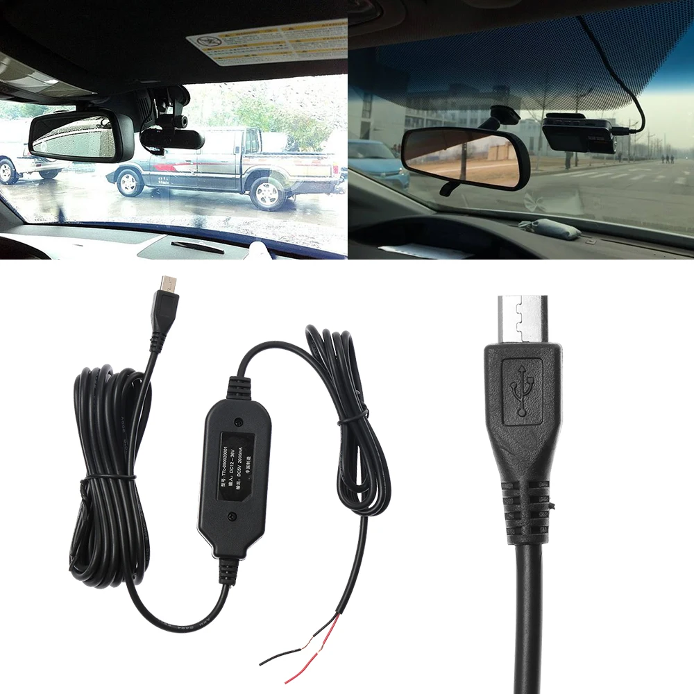 1 шт. автомобильный бочонок постоянного тока 12 В до 5 пост микро/мини USB Зарядное