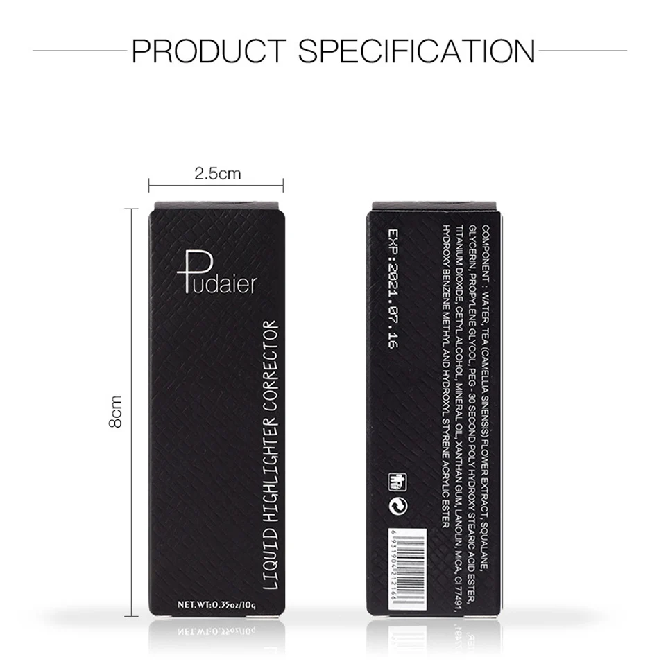 Популярный бренд 12 видов цветов жидкий Хайлайтер для лица макияж отбеливатель