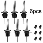 Новинка, 6 комплектов, нержавеющая сталь, масло, вино, ликер, бутылка, дозатор с крышкой, пробка