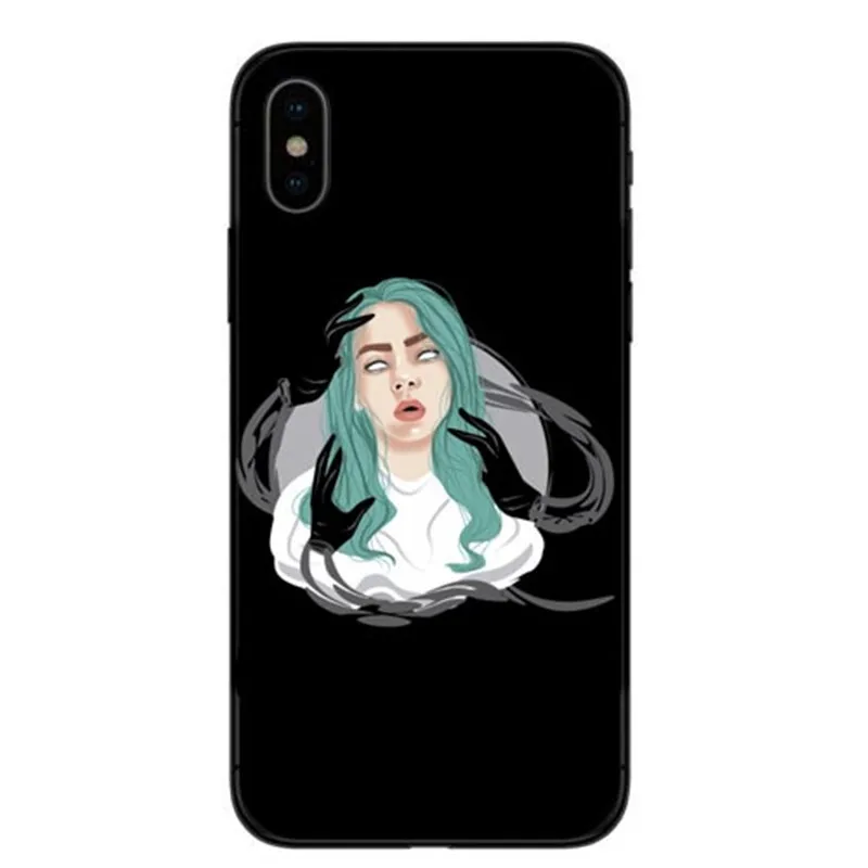 TPU Когда мы все засыпаем, куда нам идти Billie Eilish Khalid Encantador Macio TPU Casos de Telefone Capa Para o 5 6 7 8 Plus X - Цвет: TPU