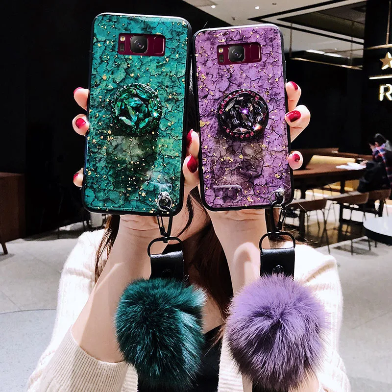 Роскошный блестящий чехол из золотой фольги и мрамора для Samsung Galaxy Note 20 Ultra S20 S10 S8 S9