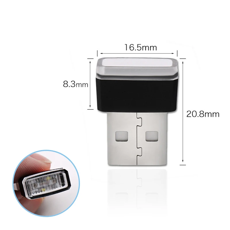 Автомобильный Стайлинг держатель для чашки коробка хранения света USB