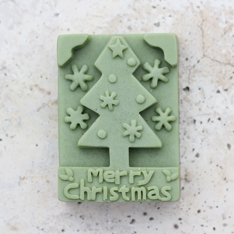 Christmas Tree Soap Silicone Mold for Candle DIY Decorating Tools Mould | Дом и сад