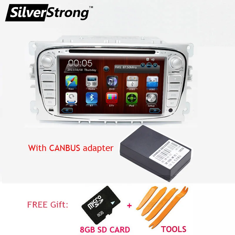 Silverstrong WinCE два Din универсальный dvd-плеер автомобиля для FORD FOCUS2 GALAXY MONDEO CONNECT 2008-2011