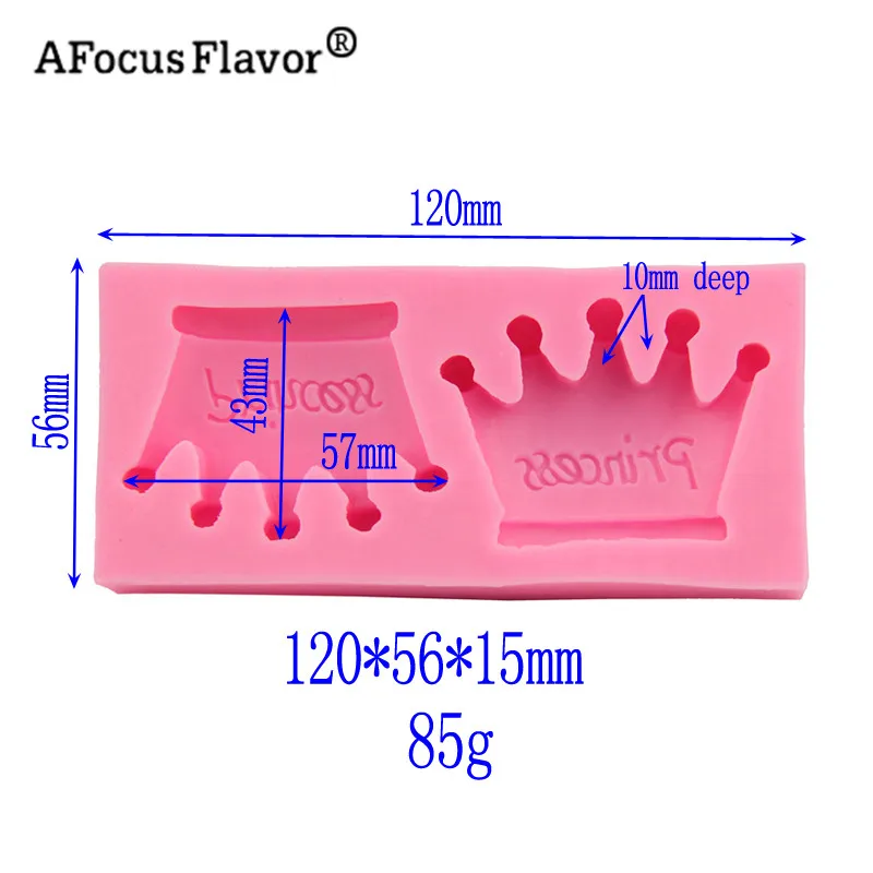 1 шт. двойная форма Корона Рождественские Свадебные декоративные силиконовые