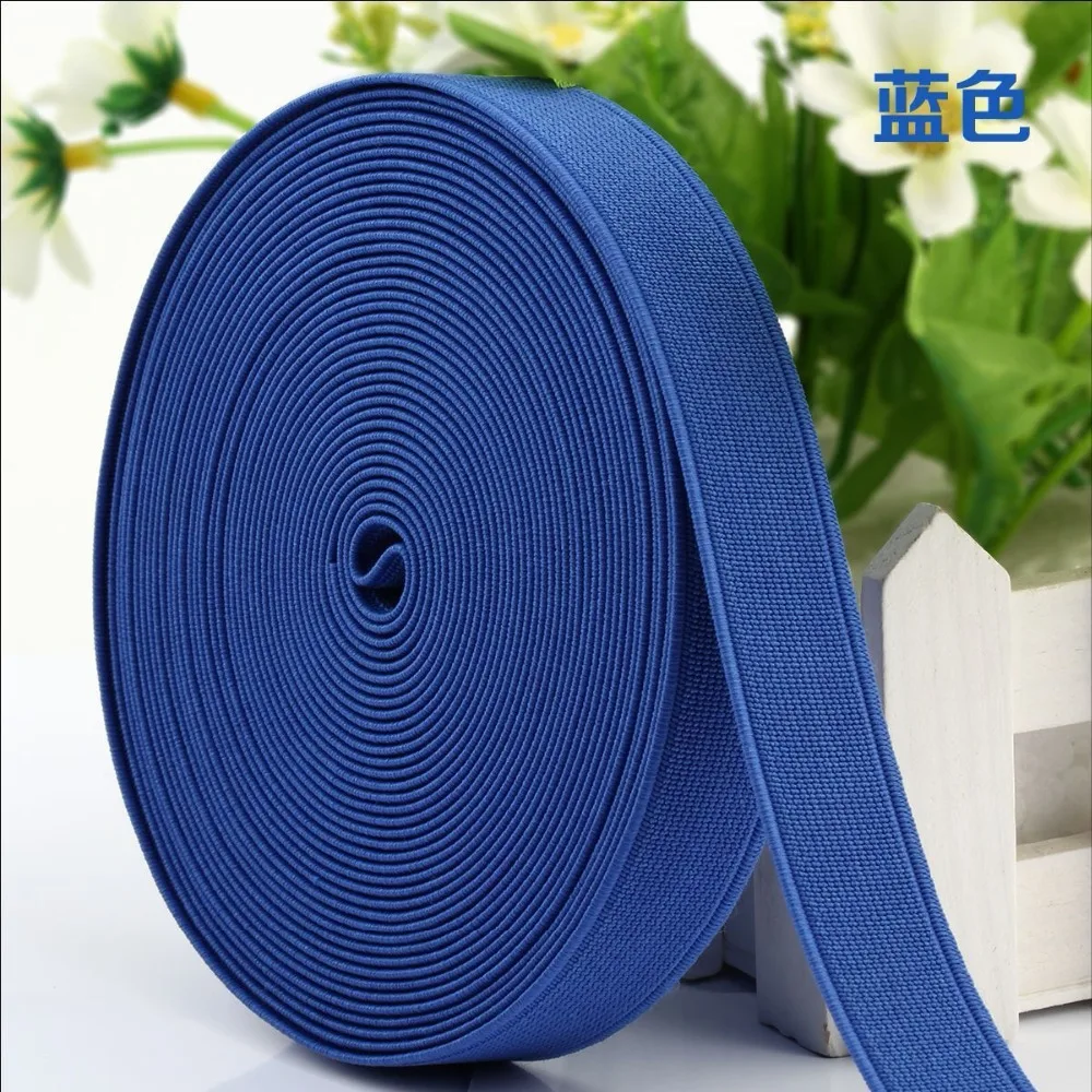 Цветные эластичные ленты 20 мм плоская нейлоновая Резиновая лента тесьма для
