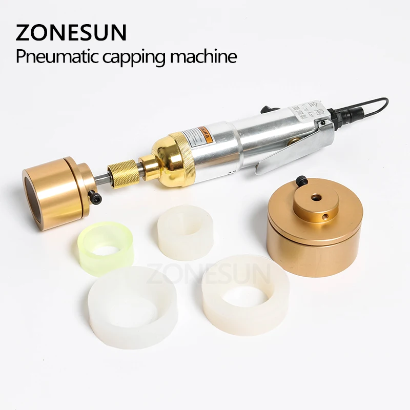 ZONESUN модернизированная пневматическая машина для закручивания бутылок ручной