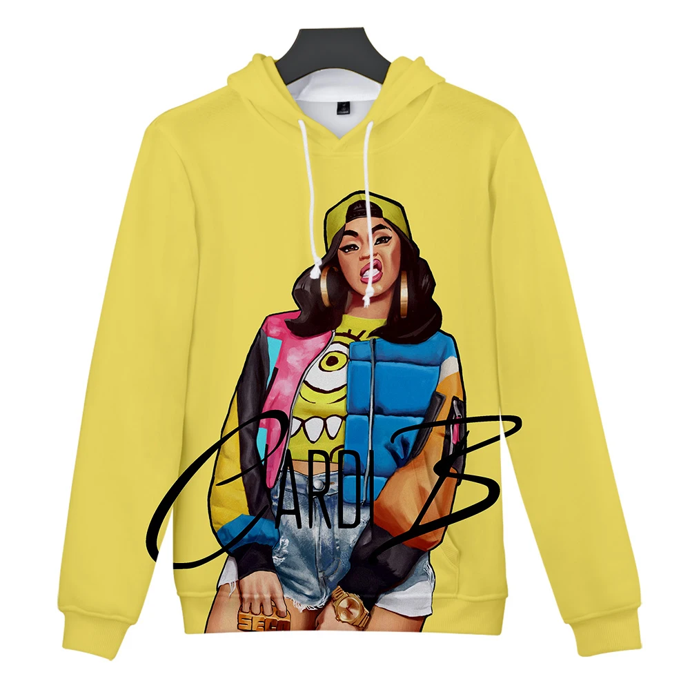 Толстовка rapper Cardi B 3D Толстовка Женская толстовка с принтом утонченность Cardi B Толстовка Мужская Хип-Хоп Harajuku Толстовка XXS-4XL