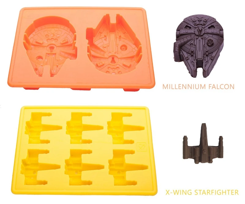 9 шт. Звездные войны ice cube лотки силиконовые формы льда Звезда смерти Ice Плесень