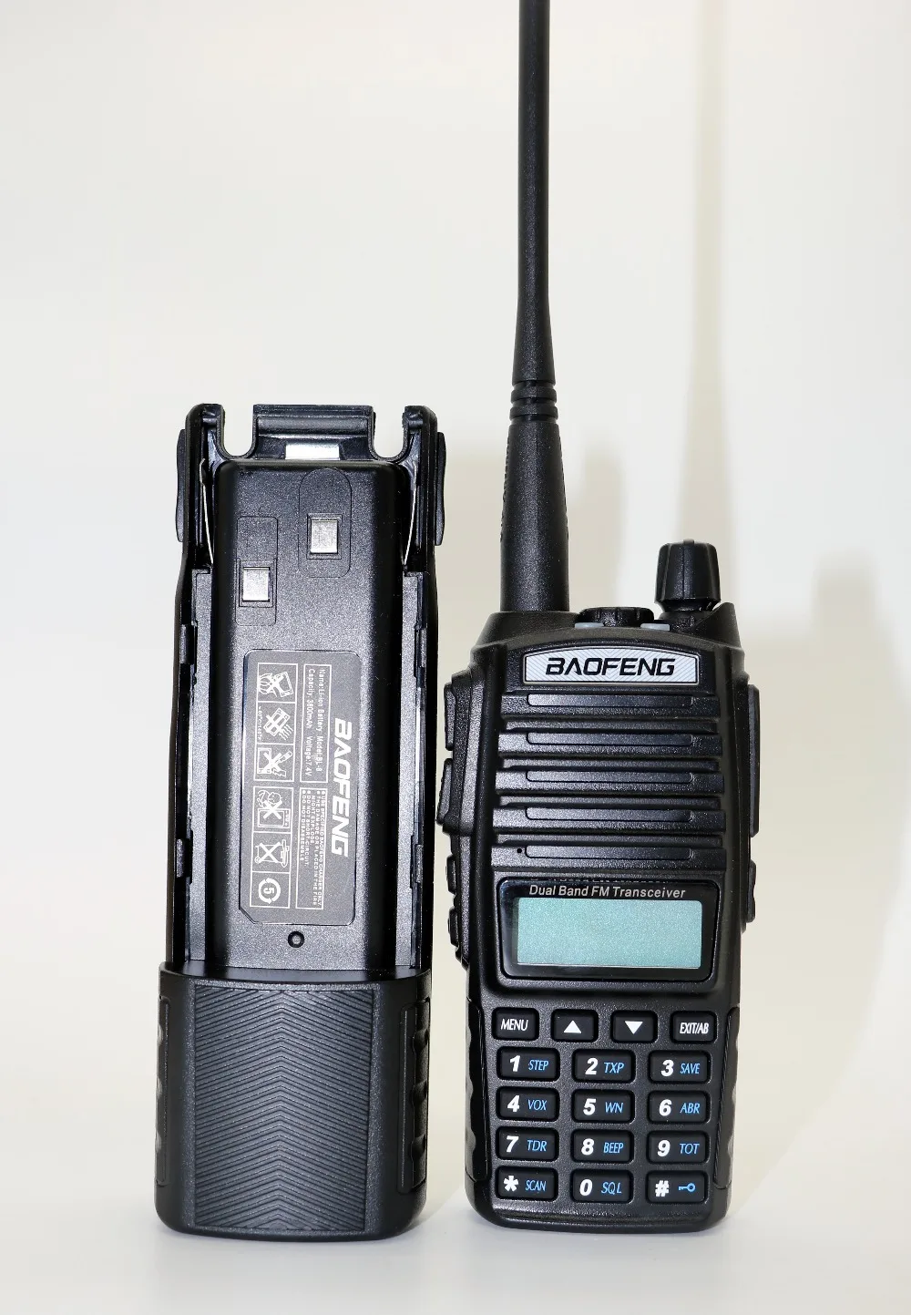 Baofeng uv-82hk Двухканальные рации с 3800 мАч длинные Батарея 128ch УКВ UV-82 8 Вт Портативный