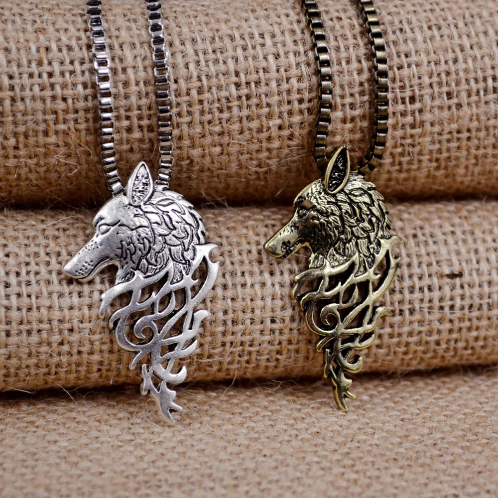 HUIDANG 1 шт. Прямая поставка хит продаж мужское Ожерелье Викинг-волк подвеска в виде