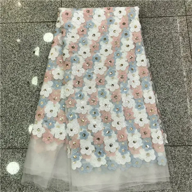 Африканская белая кружевная ткань с пайетками зеленый стиль нигерийская