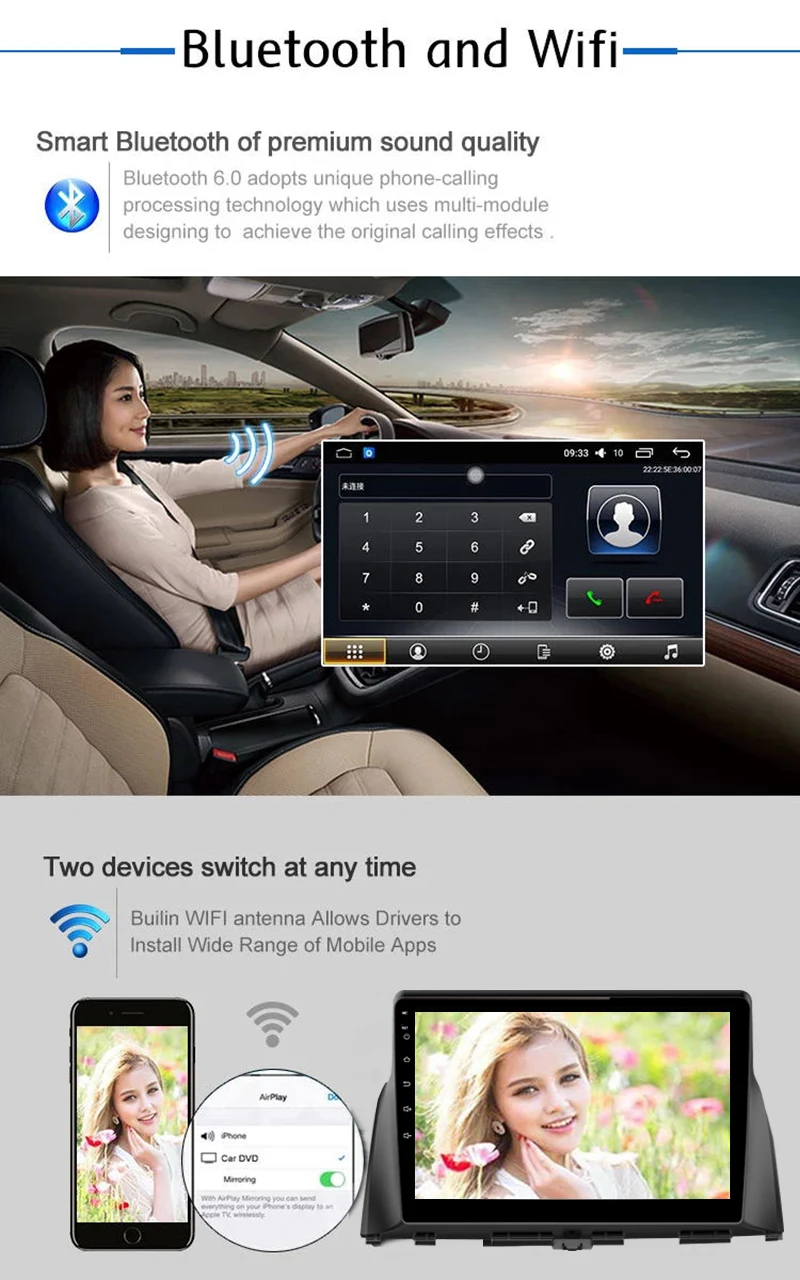 Android 7 1 автомобильный dvd плеер для KIA K5 2015 2017 GPS навигационная система с Carplay/Bluetooth/Dual