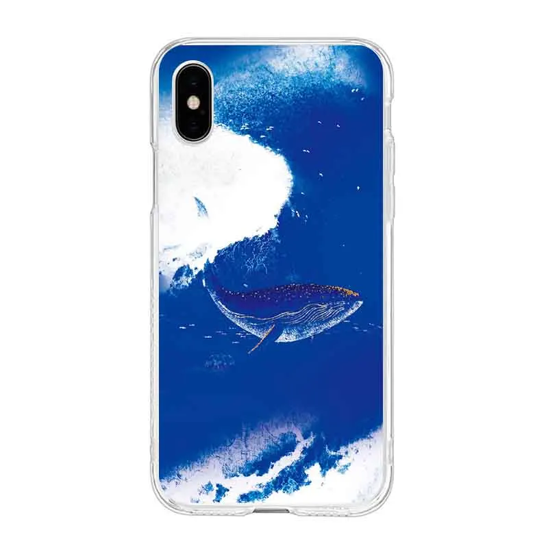 Coloured drawing fish green eye summer TPU Phone Case For iPhone 6 6S Plus 7 7Plus 8Plus X 5s 4s C129 | Мобильные телефоны и