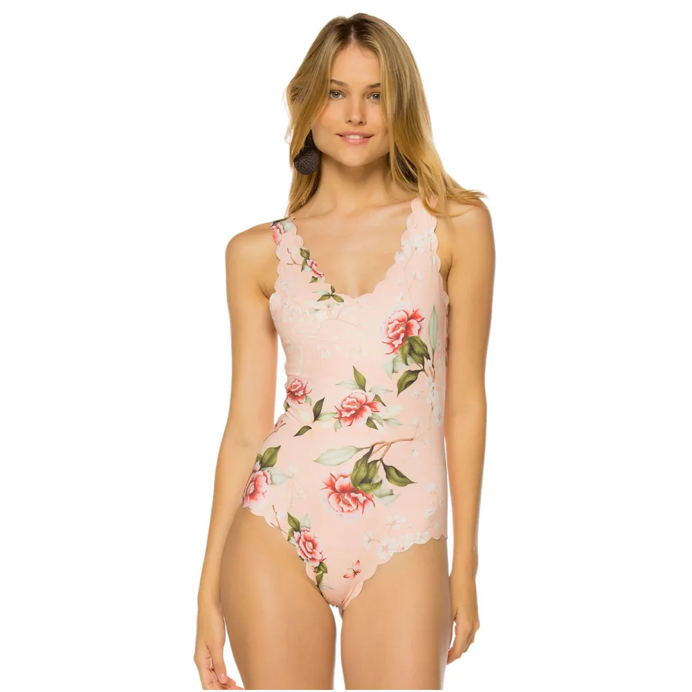 Слитный купальник для женщин купальный костюм пляжная одежда бюстгальтер с