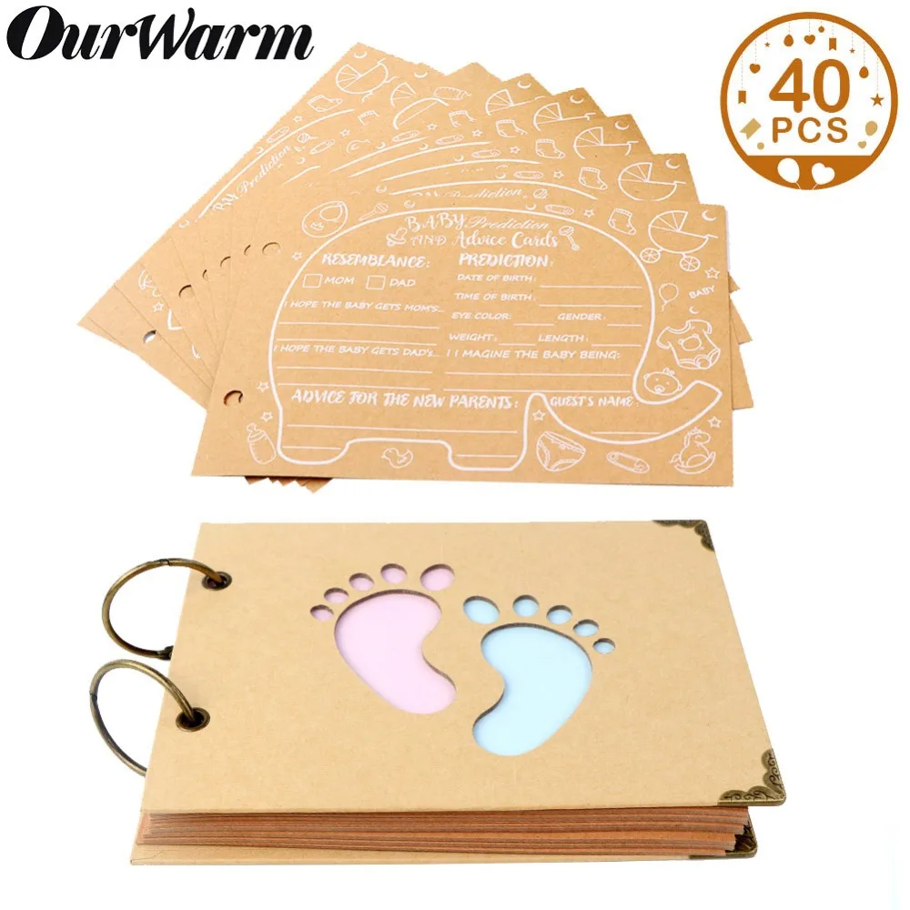 OurWarm Детские открытки для детского душа со слоном детская книга знак в книжке