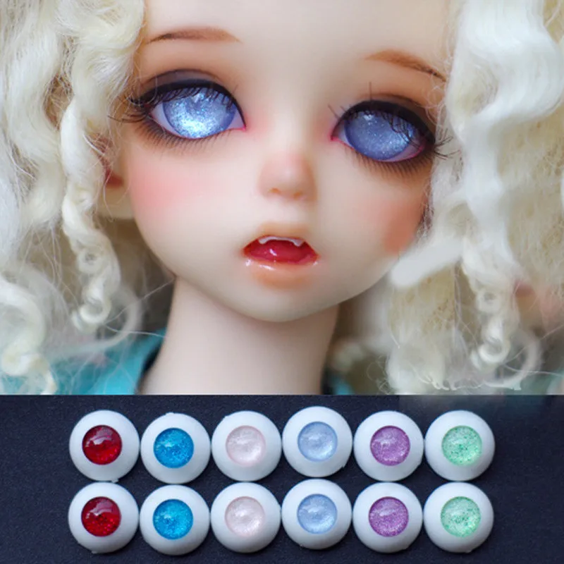 Цветные кукольные глаза для 1/3 1/4 1/6 bjd куклы игрушки sd гранулированный светильник Цветные глаза 8 мм 16 мм 18 мм 20 мм акриловые глаза для кукол