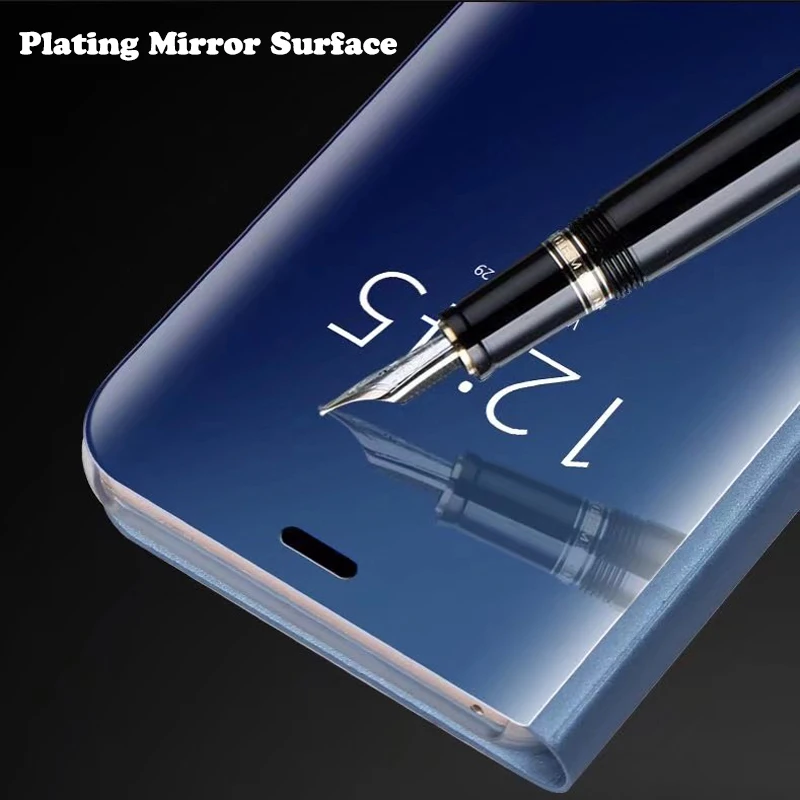 Зеркальный кожаный флип-чехол для Samsung Galaxy S10 Lite 9 S8 Plus S7 Edge Note A8 A6 S A7 A5 J8 J2 Pro 2018 J7 J5 2017