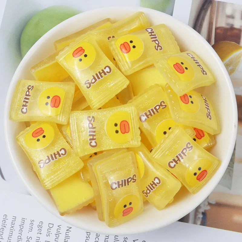 Резиновая маленькая желтая утка конфеты Diy материал аксессуары поддельные