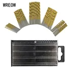 20 шт.50 шт. Набор Мини Сверл из быстрорежущей стали титановые металлические спиральные сверла набор инструментов комбинация для пластика перспекс Деревообработка