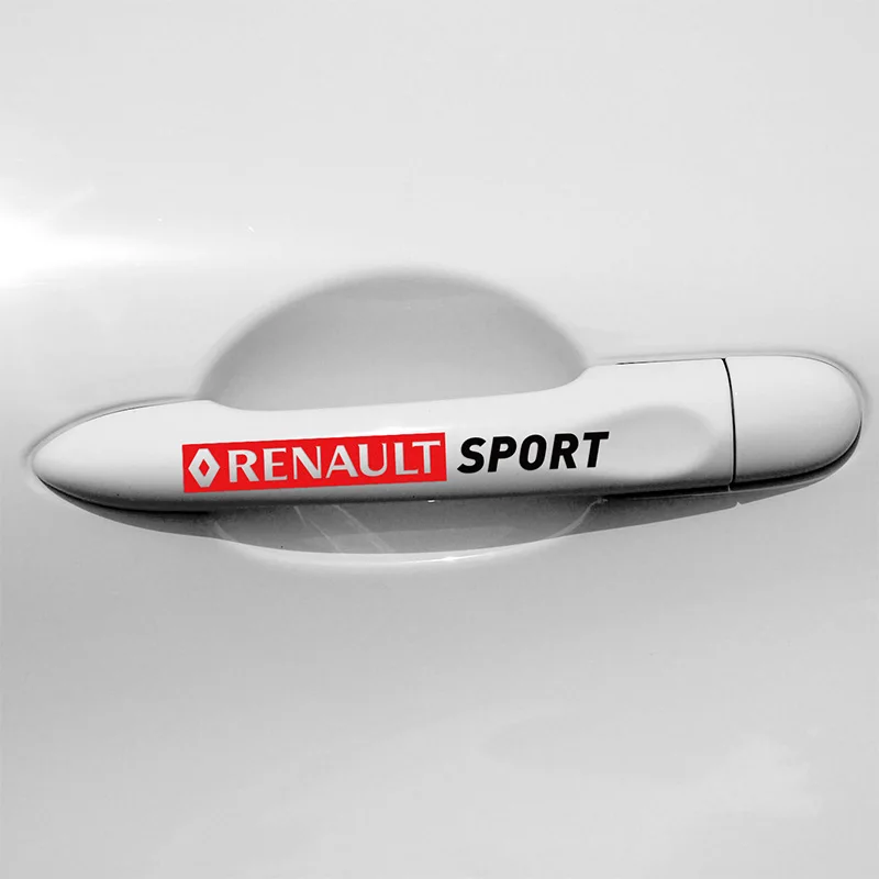 4 шт. наклейки на ручки renault duster megane 2 logan clio laguna scenic sandero|for renault|sticker sportcustom decal |